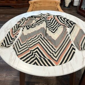 Zac & Rachel Big Zipper front blouse